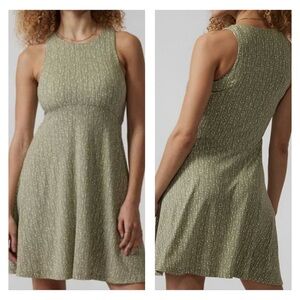 Athleta Green Santorini Thera Dress Size Large Sleeveless